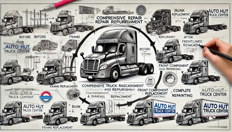Read more about the article Case Study: Comprehensive Truck Repair and Refurbishment at Auto Hut Truck Center