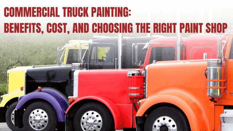 Read more about the article Commercial Truck Painting: Benefits, Cost, and Choosing the Right Paint Shop
